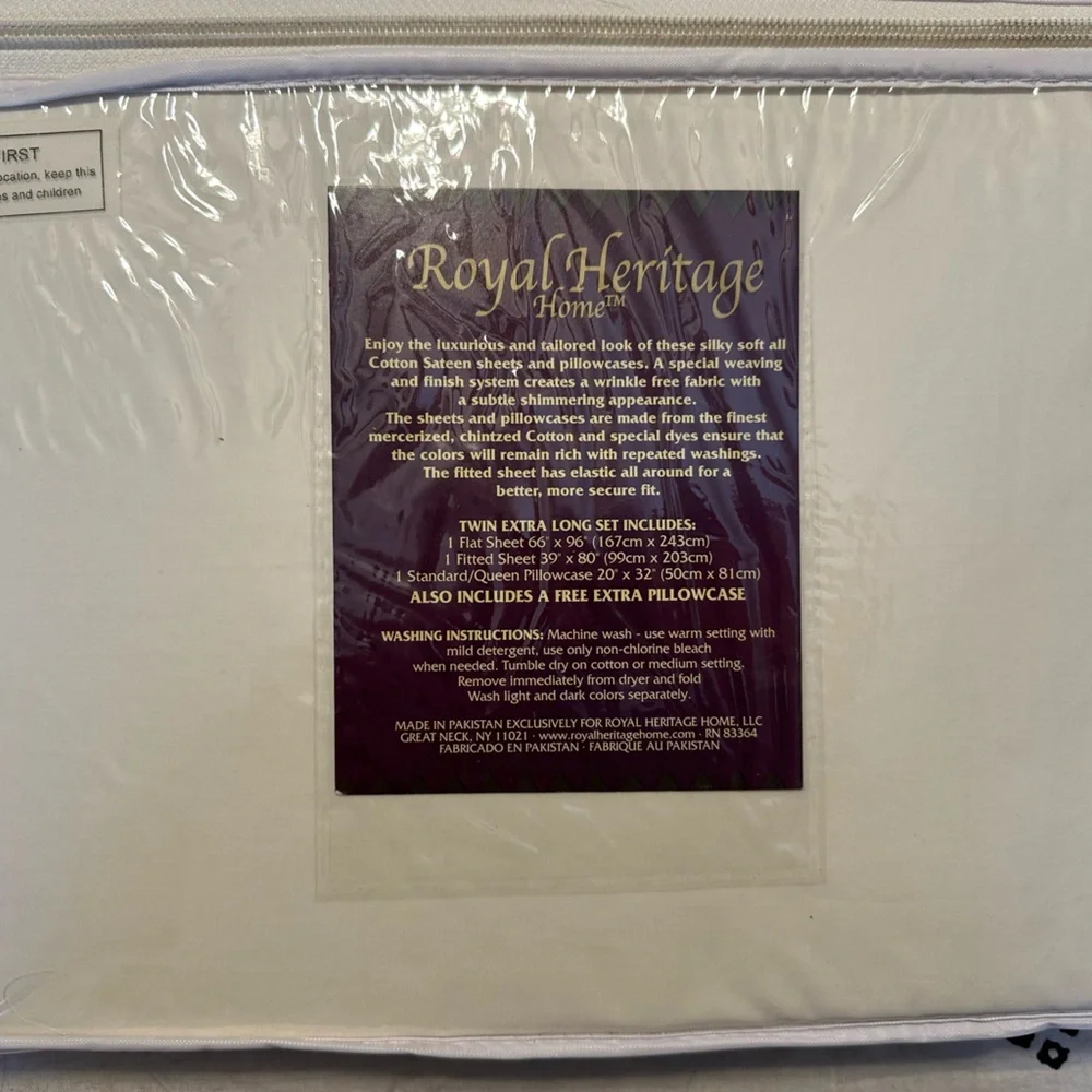 Royal Heritage Twin 300 Count Sheets